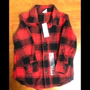 Brand new!! Boys Baby gap flannel shirt and jeans!!